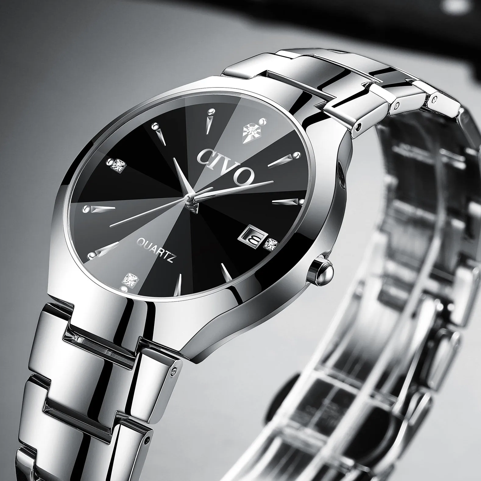 0104C | Quartz Men Watch | Stainless Steel Band