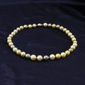 10-13mm Pastel Coloured Cultured South Sea Pearl Necklace 18”