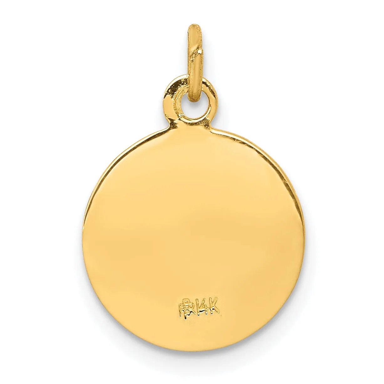 14k Yellow Gold Saint Martha Medal Pendant