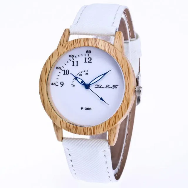 2018 Watch Women Luxury Brand Stainless Steel Fashion Ladies Watch Wooden Wristwatch Classic Casual Watches With Leather Gifts