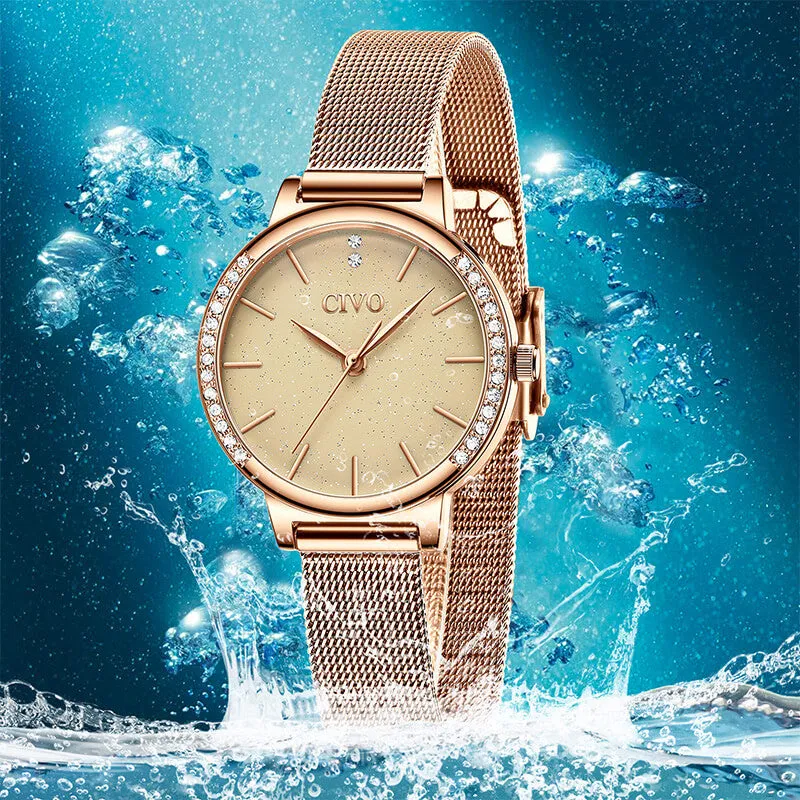 8115C | Quartz Women Watch | Mesh Band