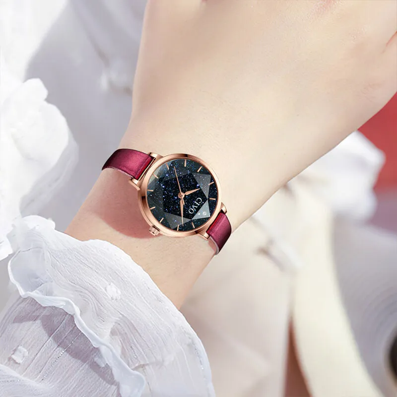 8123C | Quartz Women Watch | Leather Band