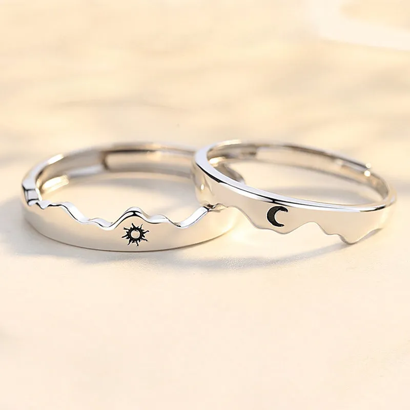 925 Sterling Silver Couple Rings