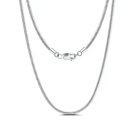 925 Sterling Silver Herringbone Necklace