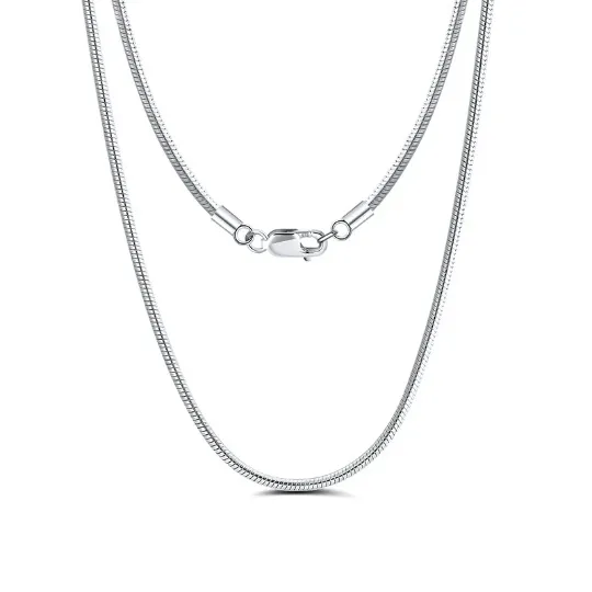 925 Sterling Silver Herringbone Necklace