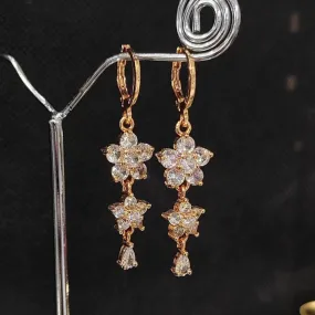 Aamrapali Gold Plated Crystal Stone Dangler Earrings