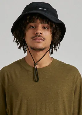 Afends Unisex Revved Up - Hemp Bucket Hat - Black