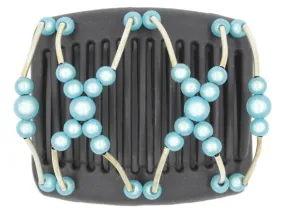 African Butterfly Chameleon Hair Comb - Beada Tube Black 02