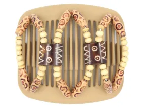 African Butterfly Hair Comb - Stones & Bones Blonde 41