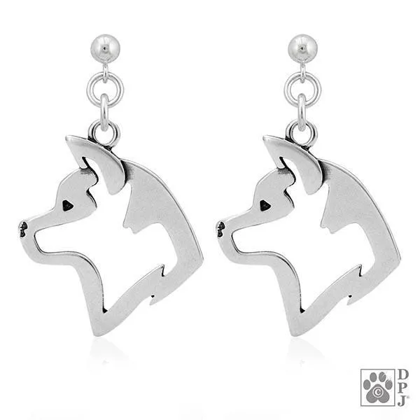 Akita, Head, Earrings