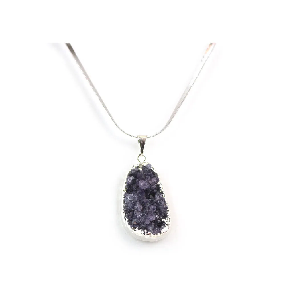 Amethyst Cluster Pendant