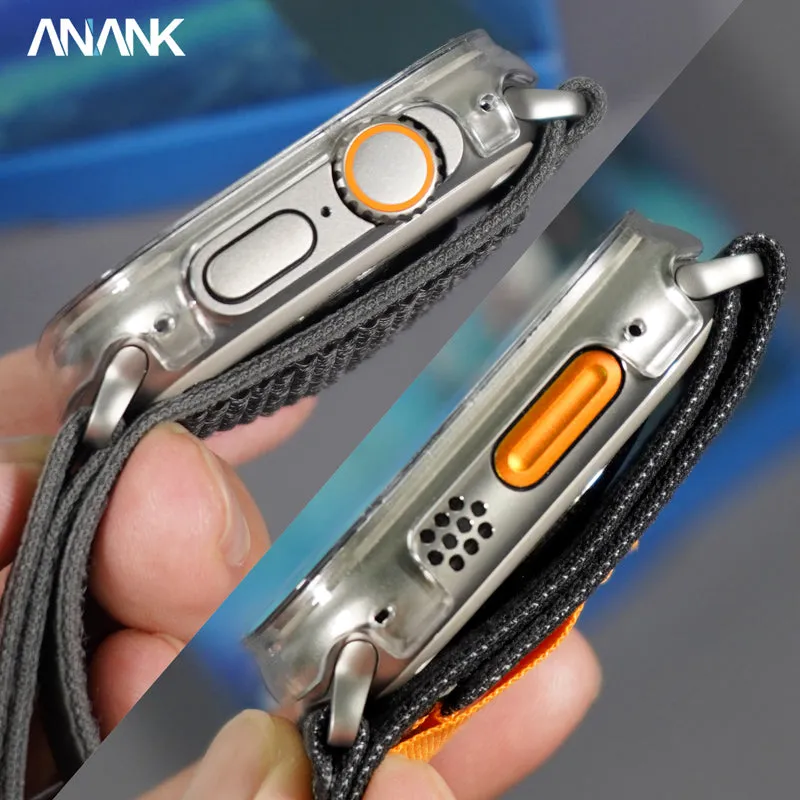 ANANK PC Bumper   Tempered Glass Screen Protector Guard for Apple Watch