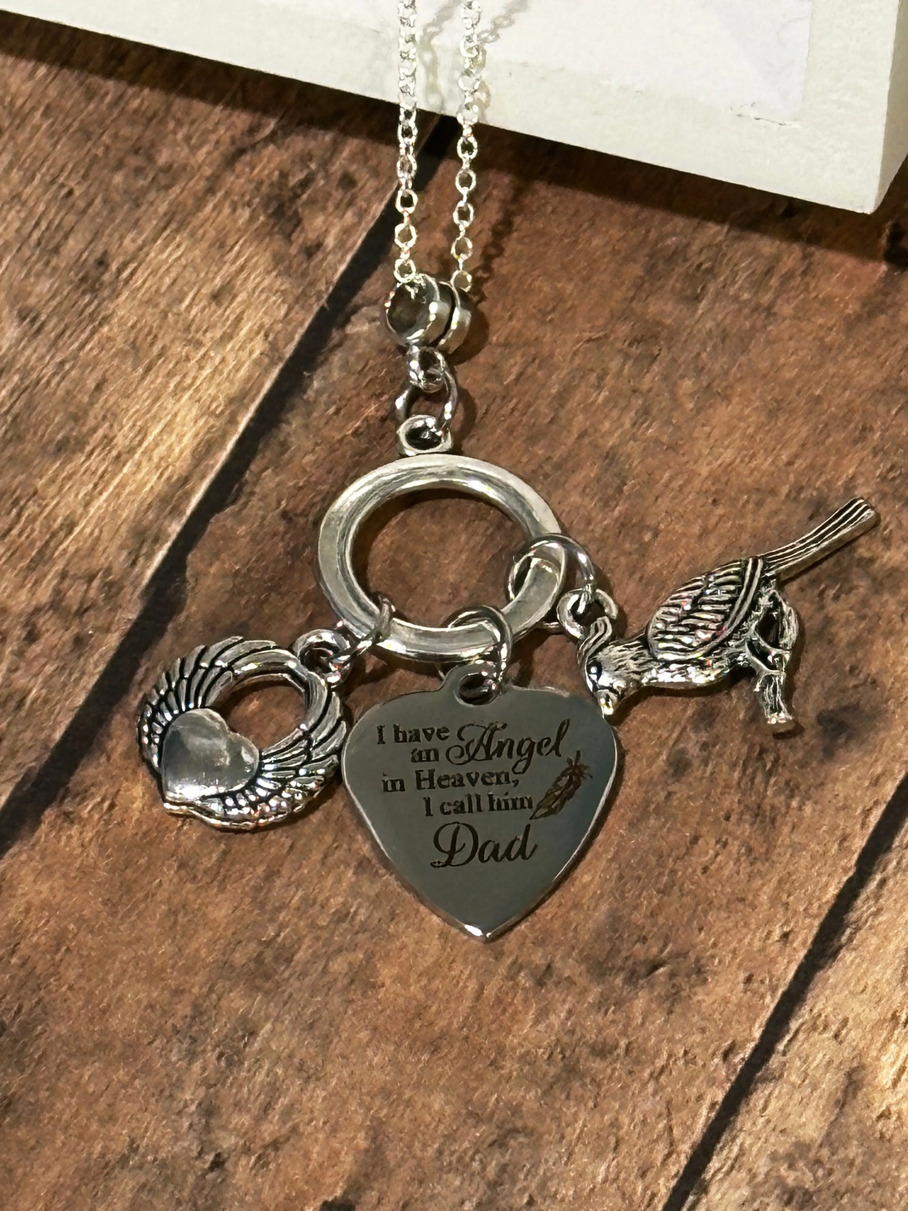 ANGEL DAD Necklace (NC98) 22"