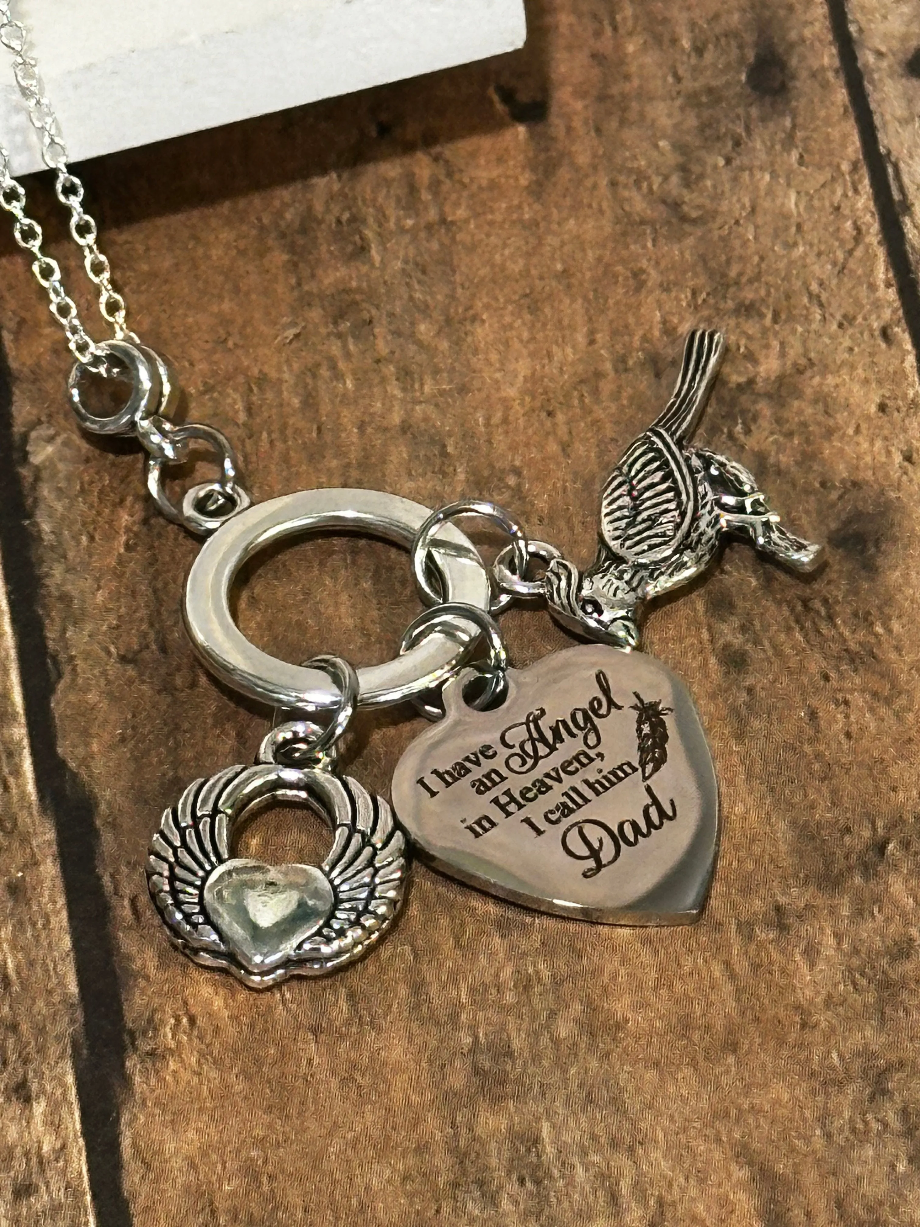 ANGEL DAD Necklace (NC98) 22"