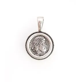 Antique Roman Coin Necklace Pendant