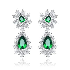 Antoinette Soleil Green Drop Earrings