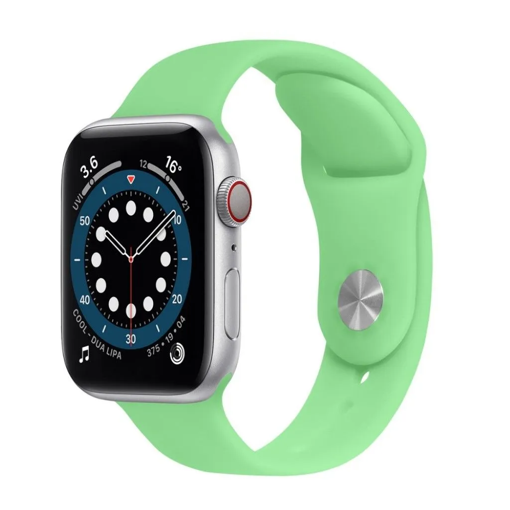 Apple Watch 40mm color changing silicone watch strap - Blue to Green