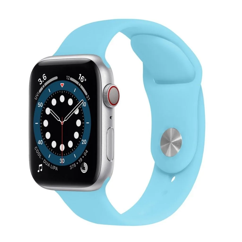 Apple Watch 40mm color changing silicone watch strap - Blue to Green