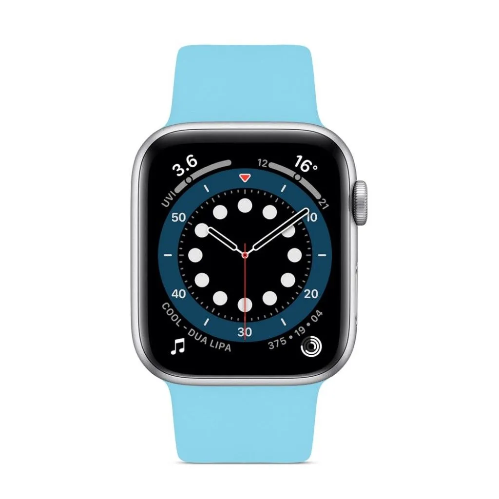 Apple Watch 40mm color changing silicone watch strap - Blue to Green