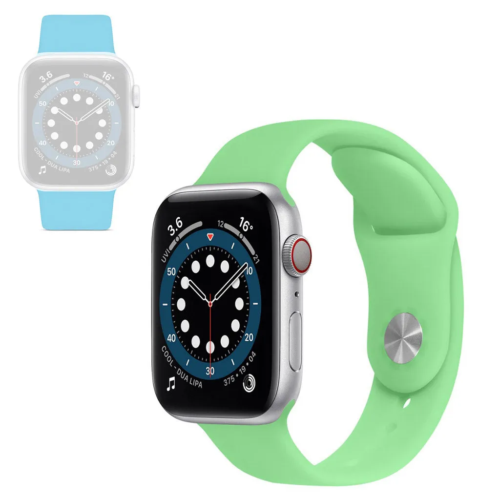 Apple Watch 40mm color changing silicone watch strap - Blue to Green