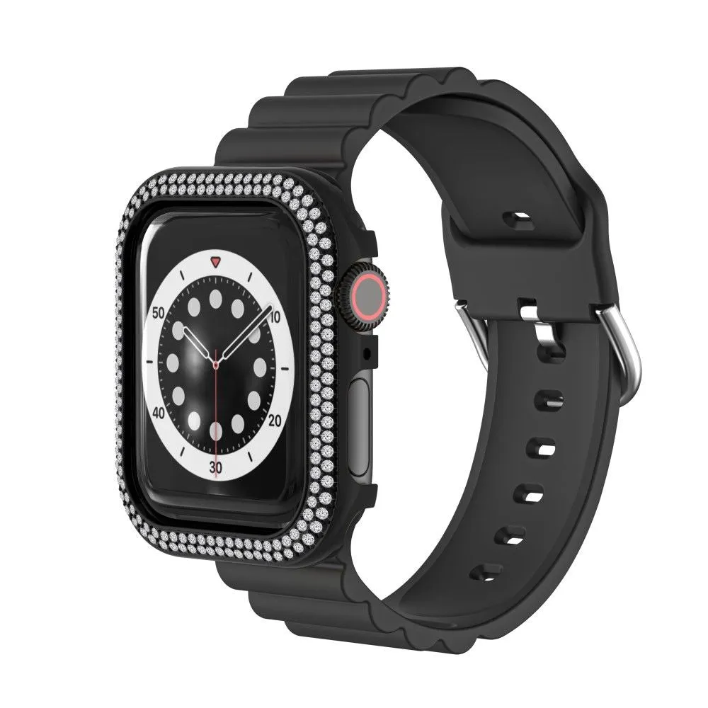 Apple Watch 40mm zinc alloy with rhinestone décor cover - Black