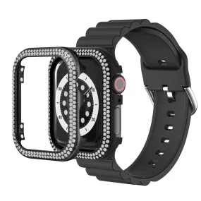 Apple Watch 40mm zinc alloy with rhinestone décor cover - Black