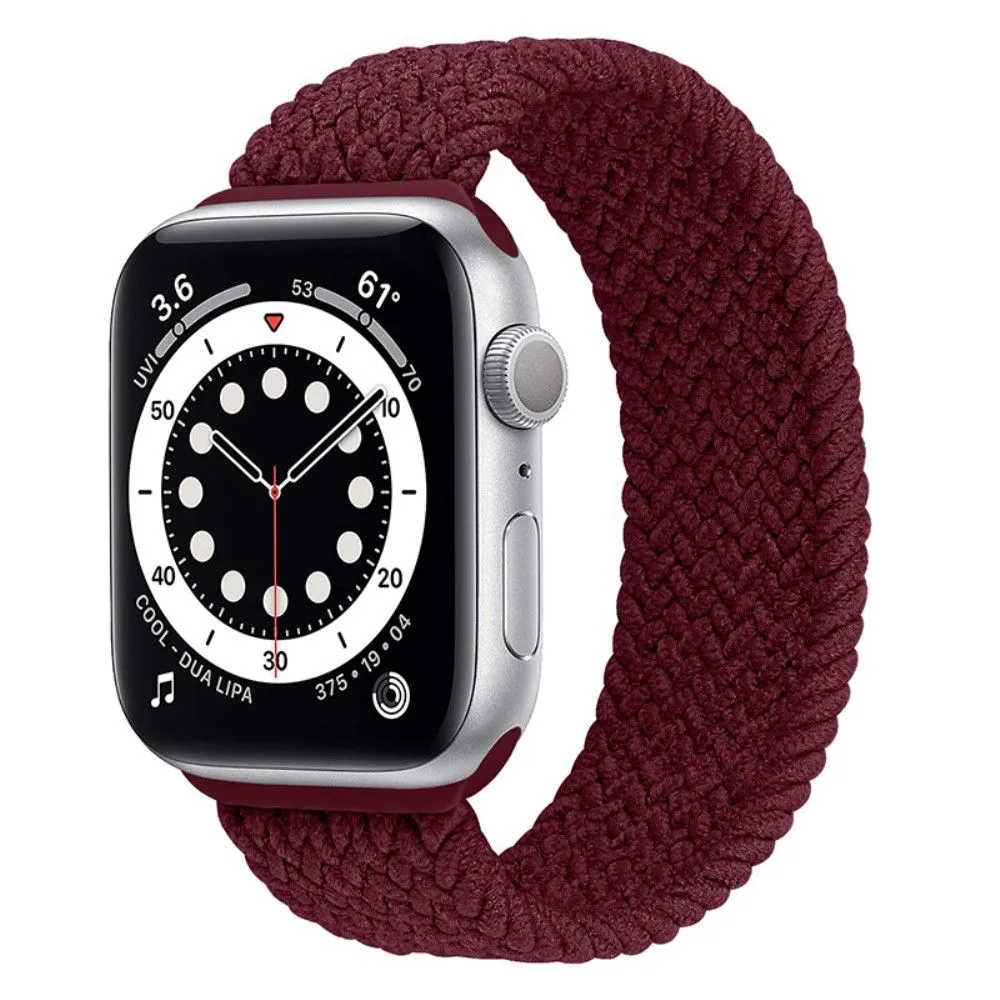 Apple Watch (41mm) elastic watch strap - Dark Red / Size: M