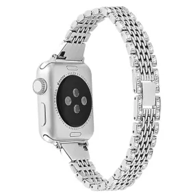 Apple Watch (41mm) rhinestone décor watch strap - Silver