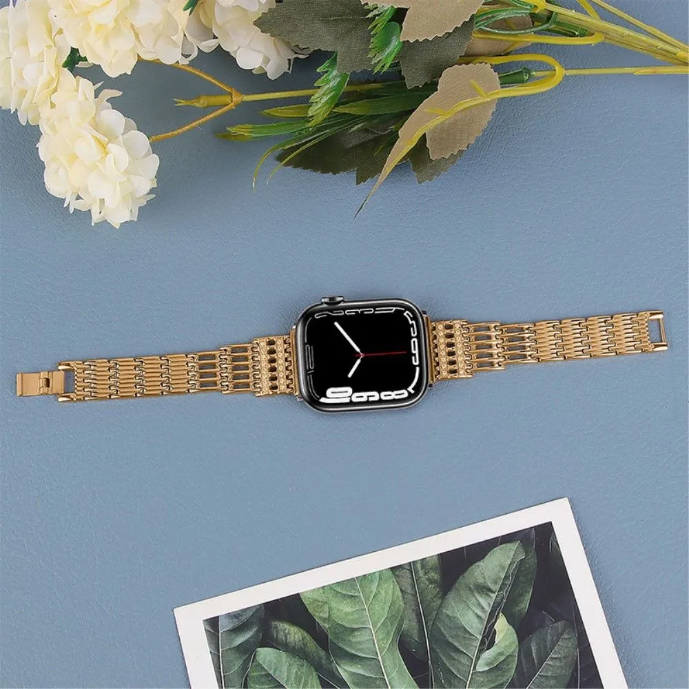 Apple Watch (45mm) elegant stainless steel watch strap - Rose Gold