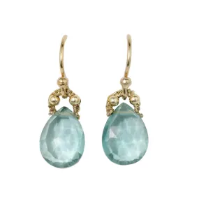 Aqua Quartz Earrings