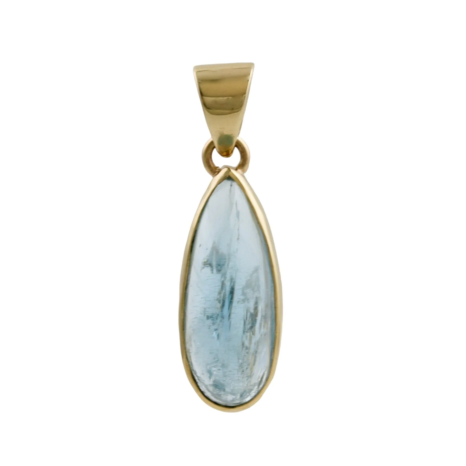 Aquamarine 14k Gold Pendant