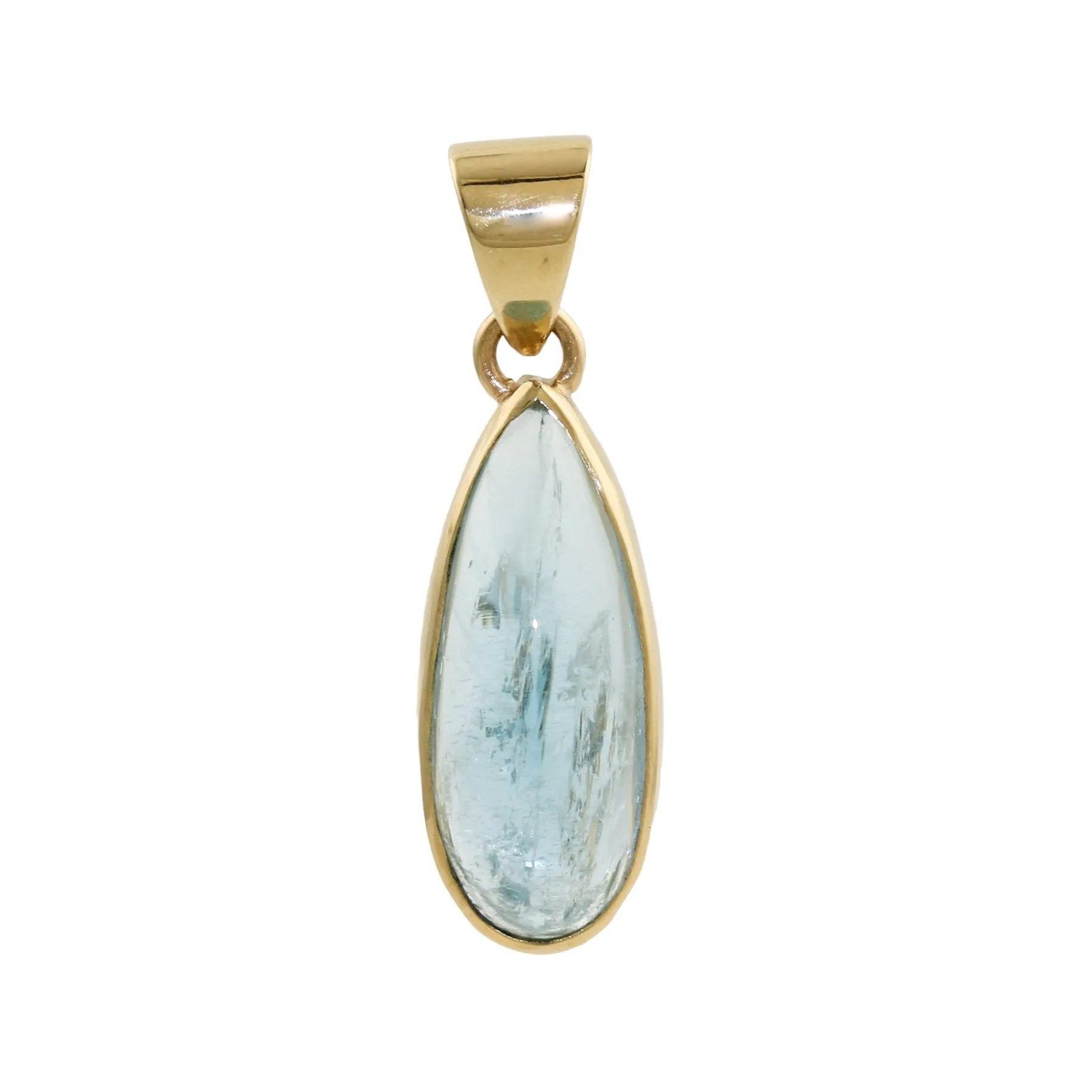 Aquamarine 14k Gold Pendant