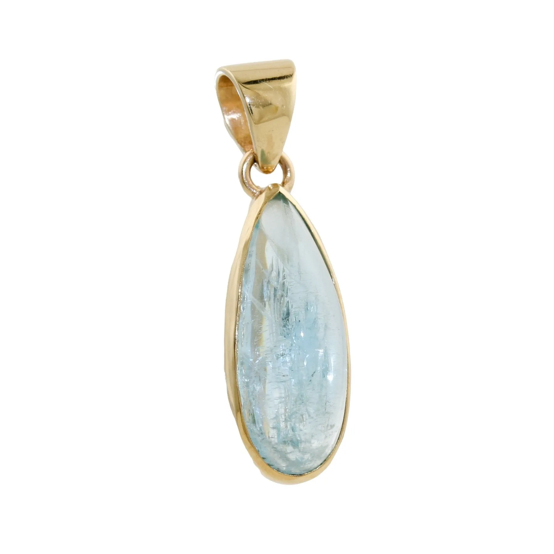 Aquamarine 14k Gold Pendant