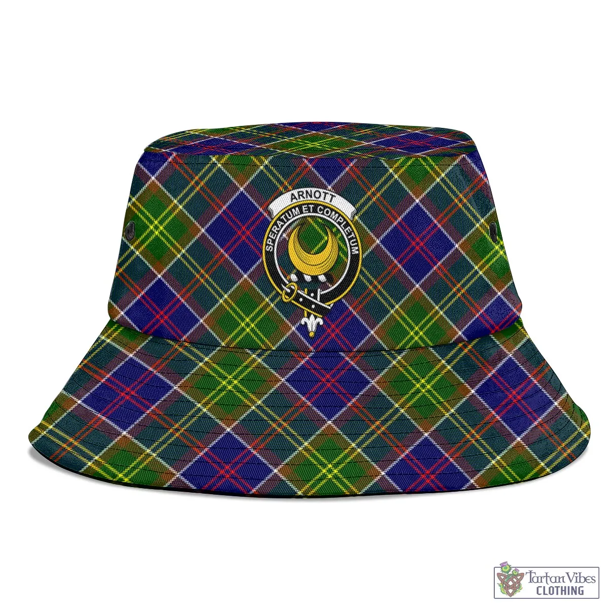 Arnott Tartan Bucket Hat with Family Crest