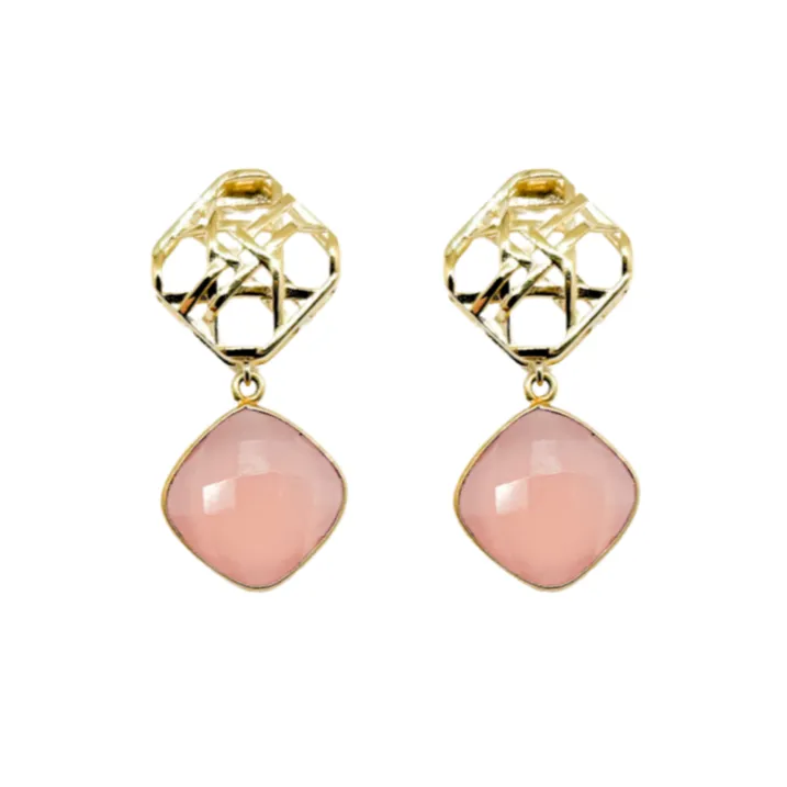 Avignon Rose Quartz Earrings