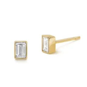 Baguette Lab-grown Diamonds Stud Earrings