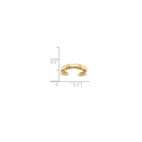 Bamboo Toe Ring (14K)