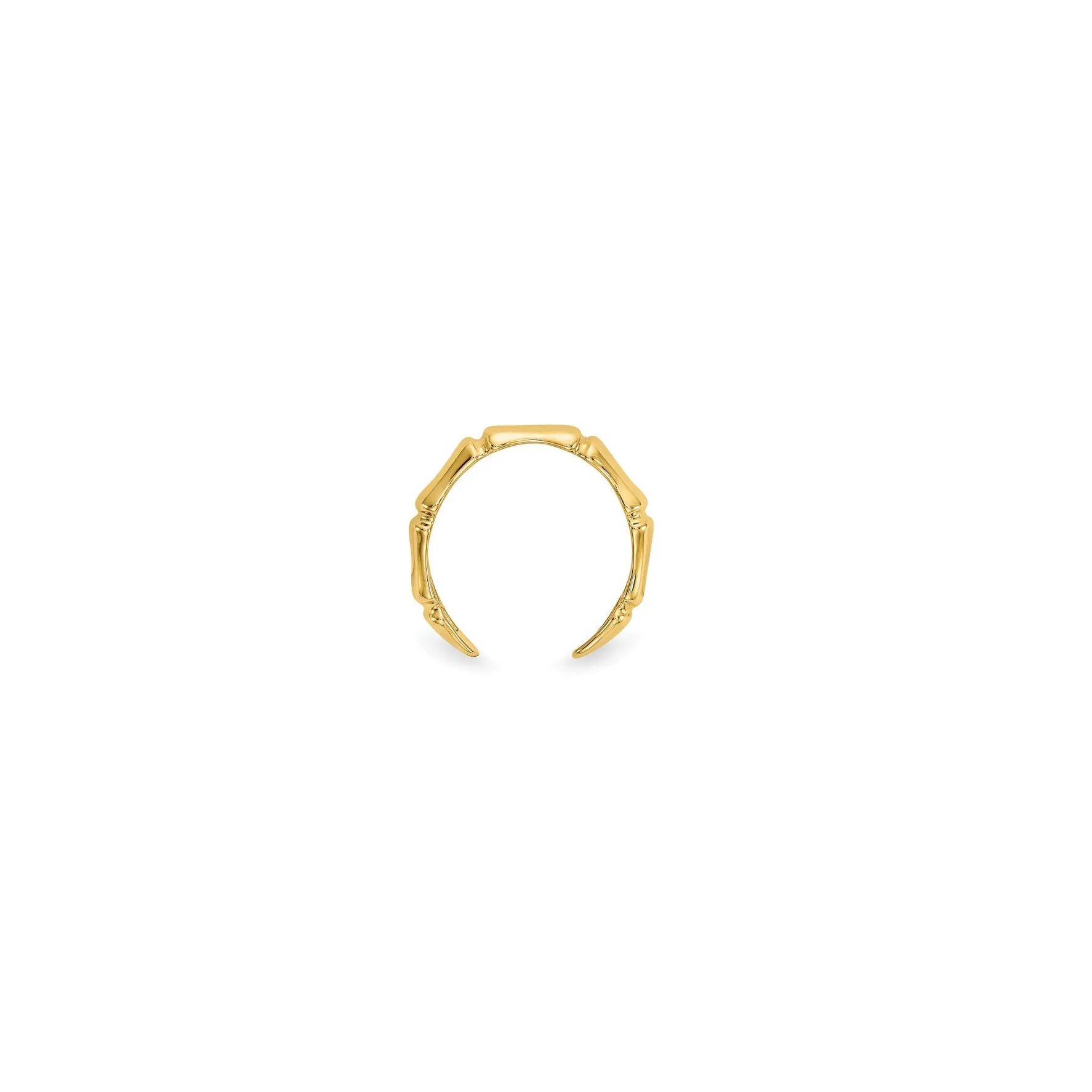 Bamboo Toe Ring (14K)