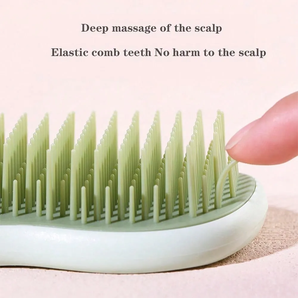 Banana Leaf Shaped Hair Comb, Long Hair Fluffy Styling And Straightening Brush, Home Use Massage Cute Lady Air Cushion Hairbrush Hair Brush