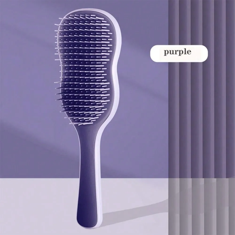 Banana Leaf Shaped Hair Comb, Long Hair Fluffy Styling And Straightening Brush, Home Use Massage Cute Lady Air Cushion Hairbrush Hair Brush