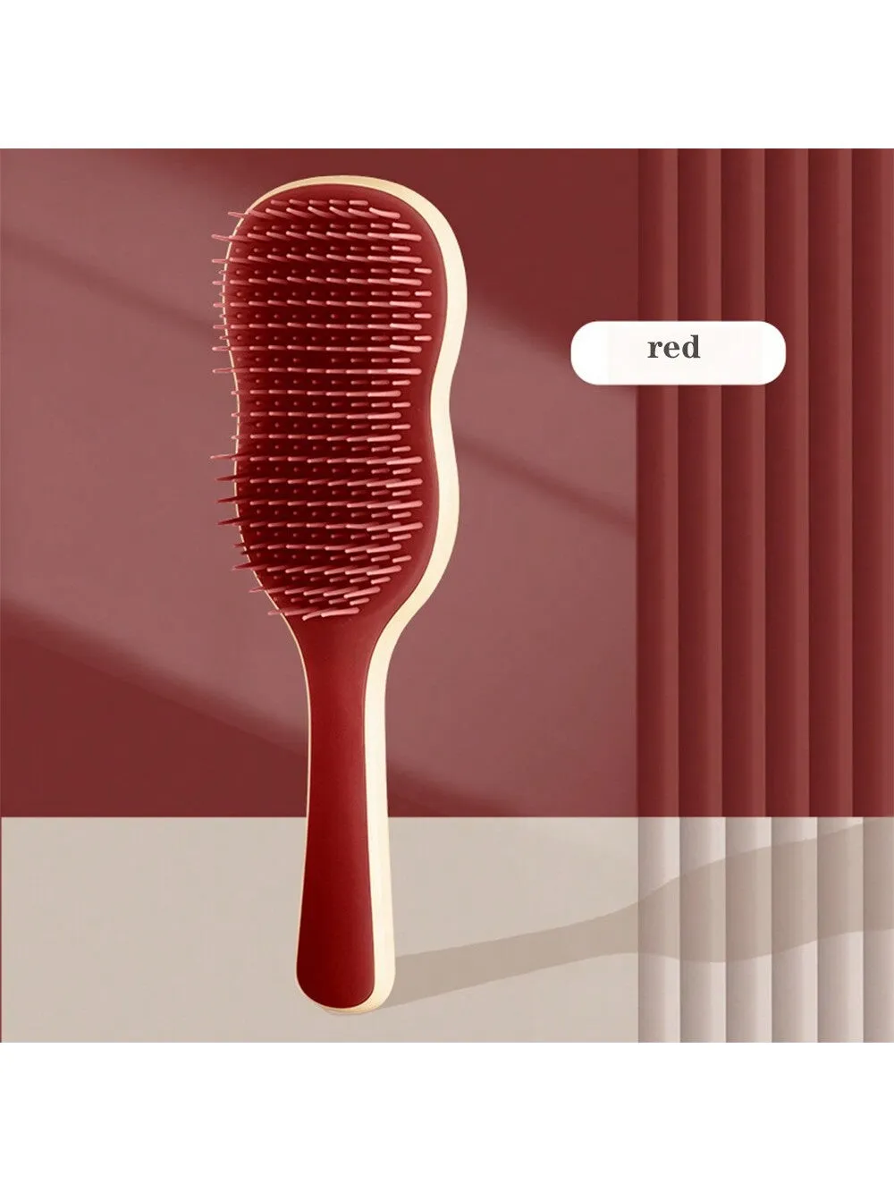 Banana Leaf Shaped Hair Comb, Long Hair Fluffy Styling And Straightening Brush, Home Use Massage Cute Lady Air Cushion Hairbrush Hair Brush