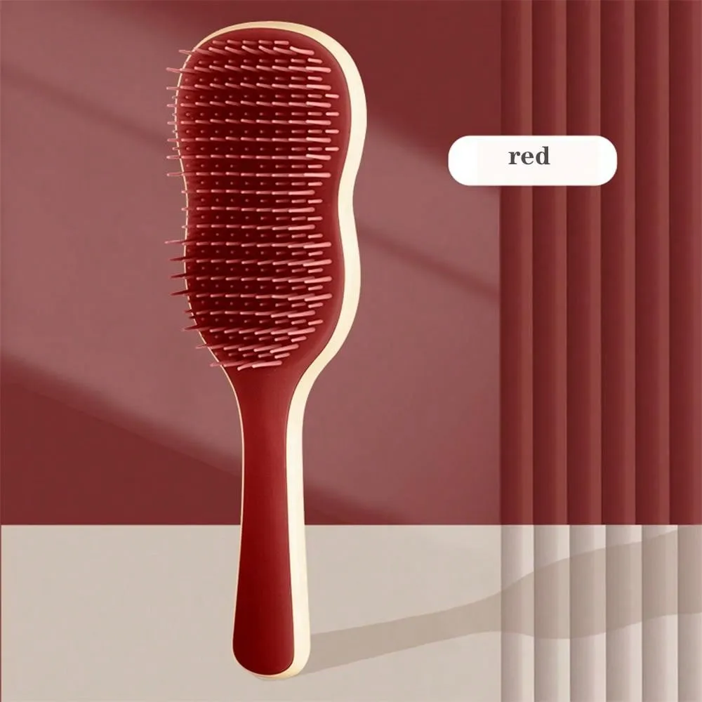 Banana Leaf Shaped Hair Comb, Long Hair Fluffy Styling And Straightening Brush, Home Use Massage Cute Lady Air Cushion Hairbrush Hair Brush