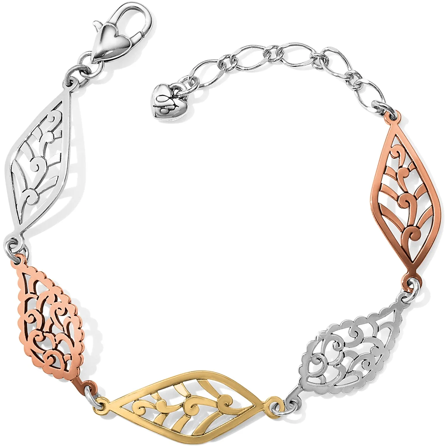 Barbados Leaves Mix Metal Bracelet