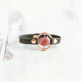 Be the Light Bracelet - Rose Gold - Strawberry Quartz