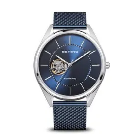 Bering Gents Automatic Silver/Blue Watch