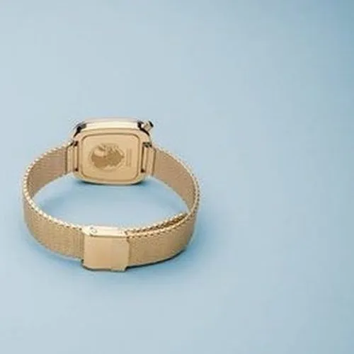 Bering Pebble Polished gold Ladies watch