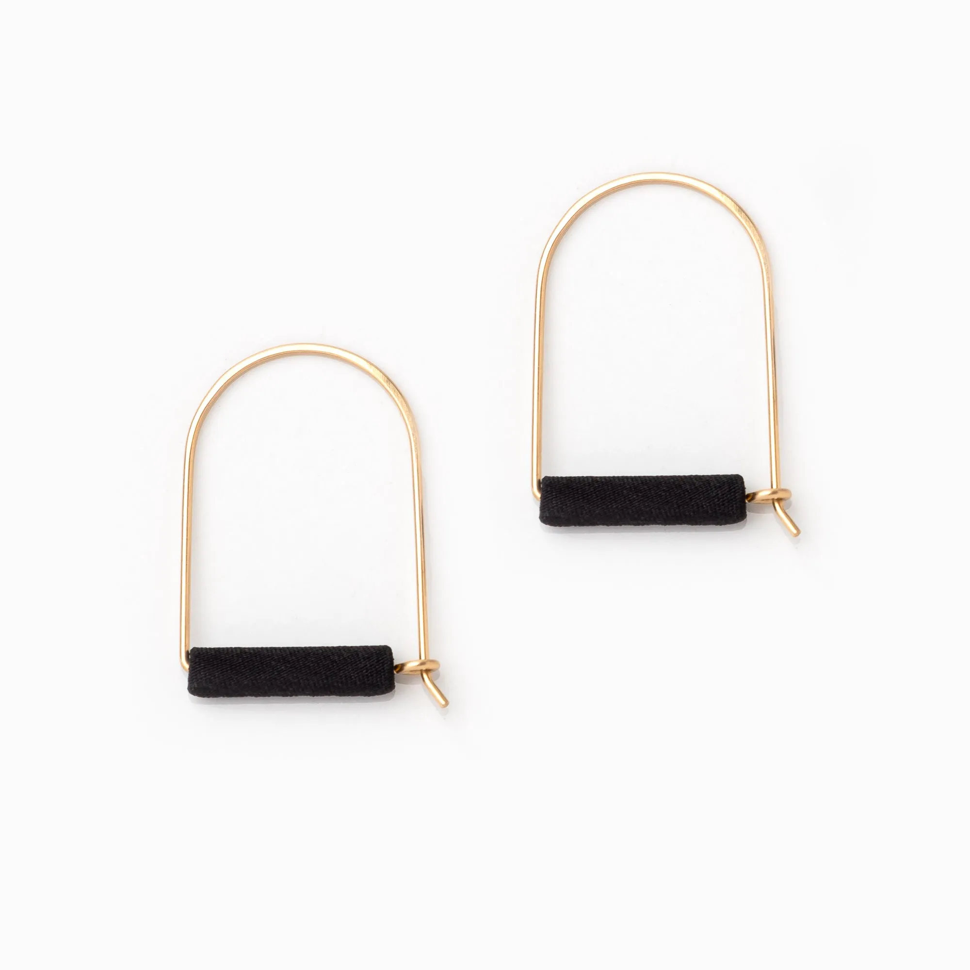 Black Arch Earrings