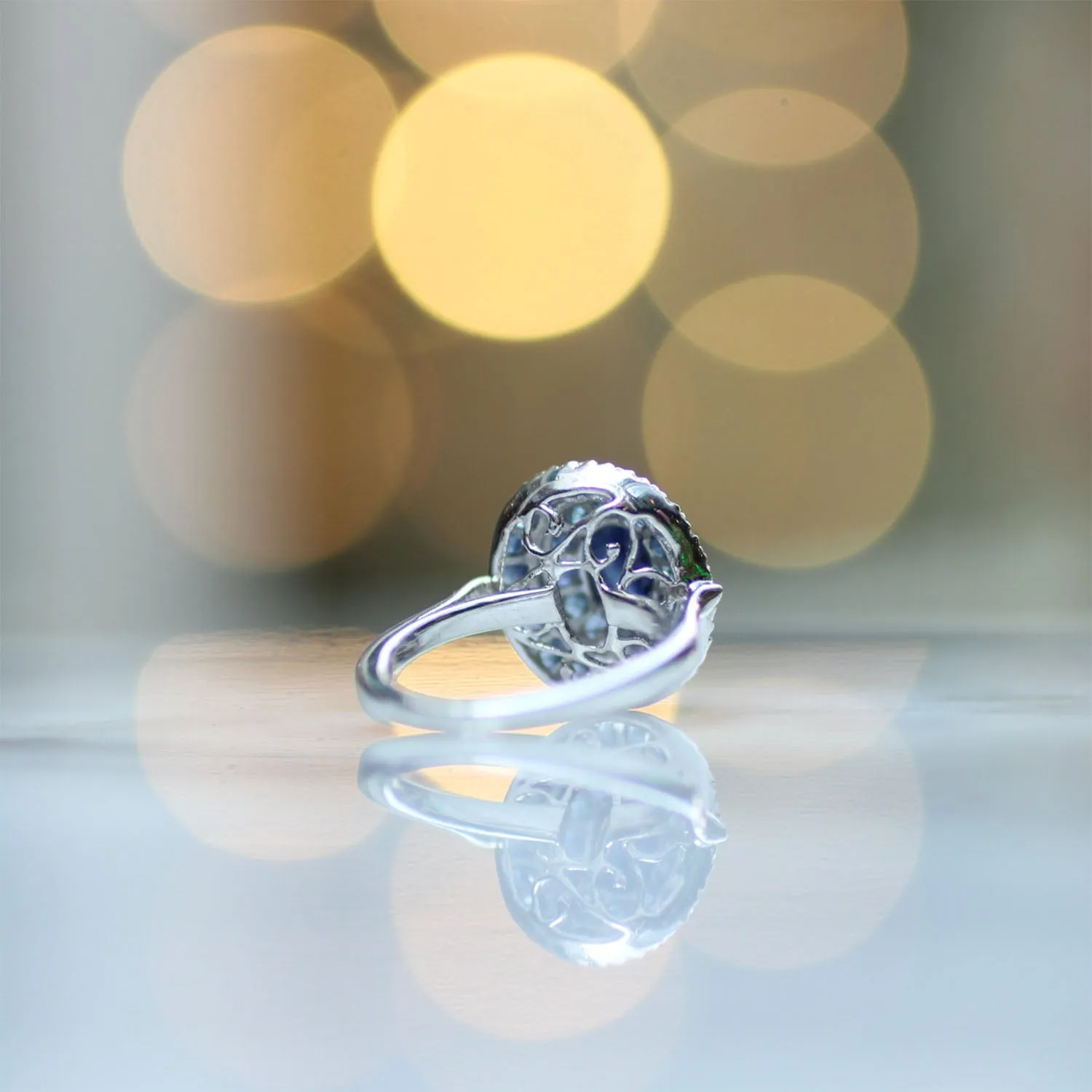 Blue Sapphire Gemstone Ring | 925 Sterling Silver