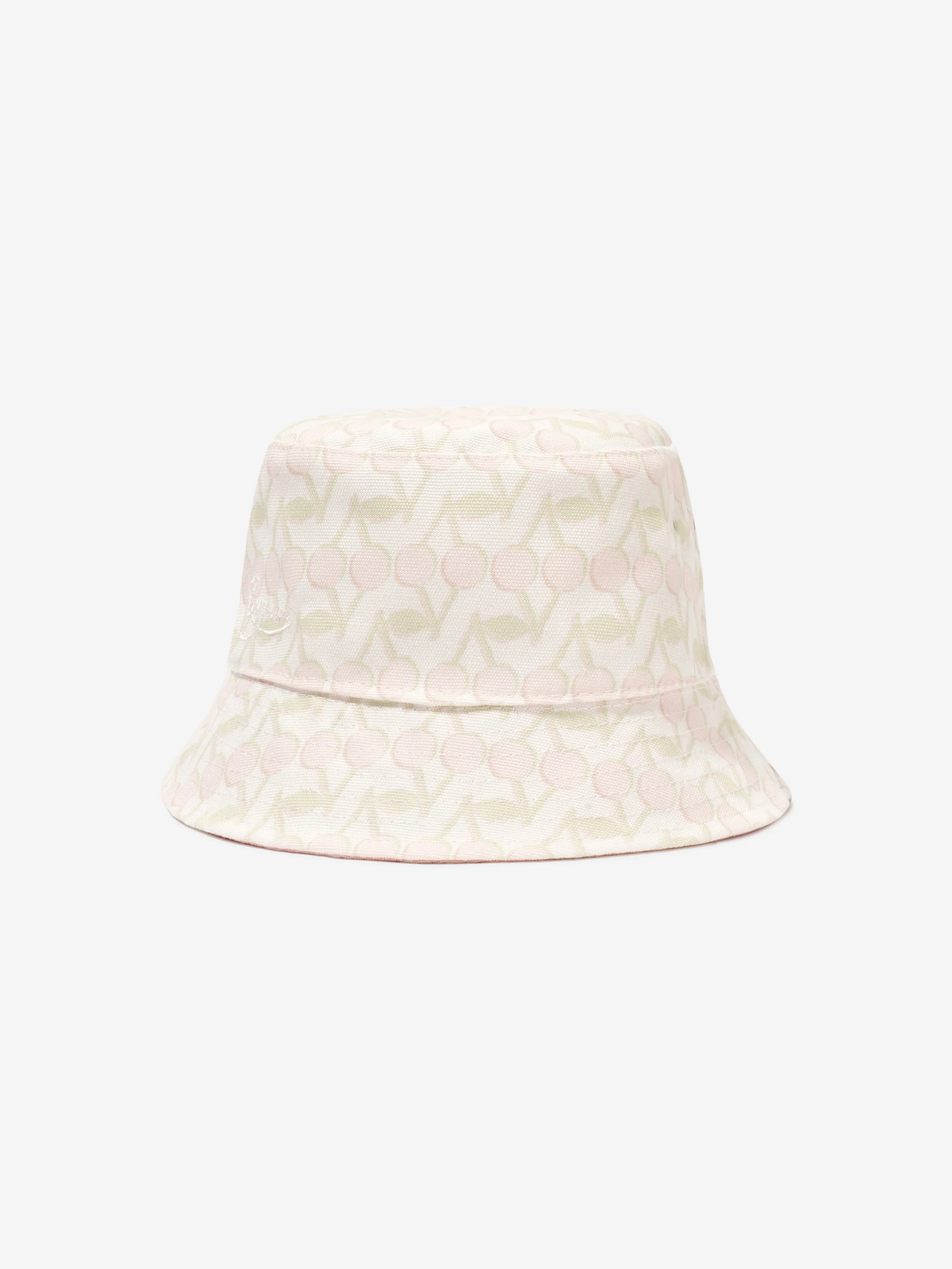 Bonpoint Girls Theana Reversible Bucket Hat in White