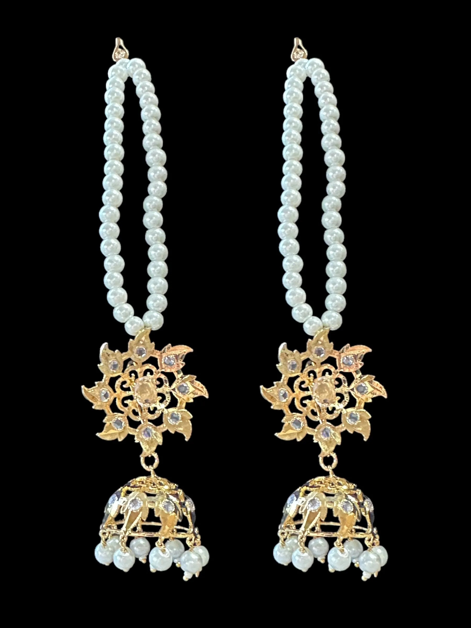 BR115 Insia jadavi lacha bridal set in pearls  ( READY TO SHIP )